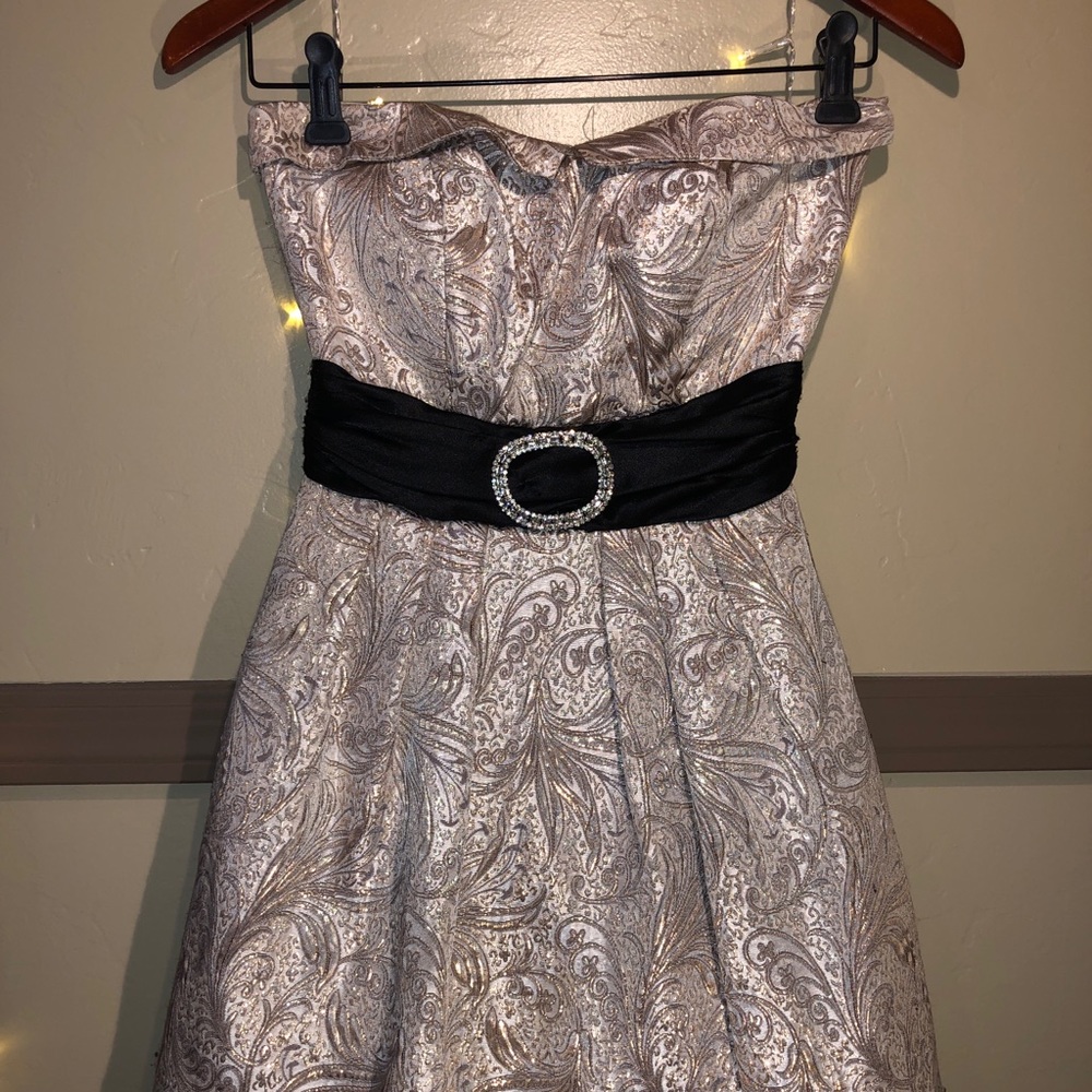 gold mini dress